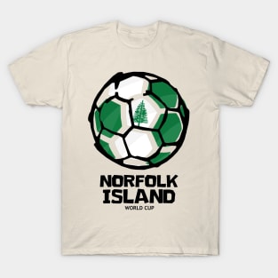 Norfolk Island Football Country Flag T-Shirt